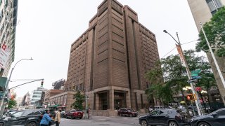 View of Manhattan Detention Complex known as The Tombs