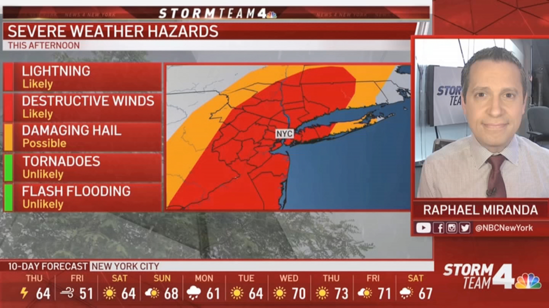 Latest Forecast From Storm Team 4 – NBC New York