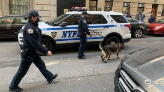 Police on the Upper East Side investigate reports of a suspicious package.