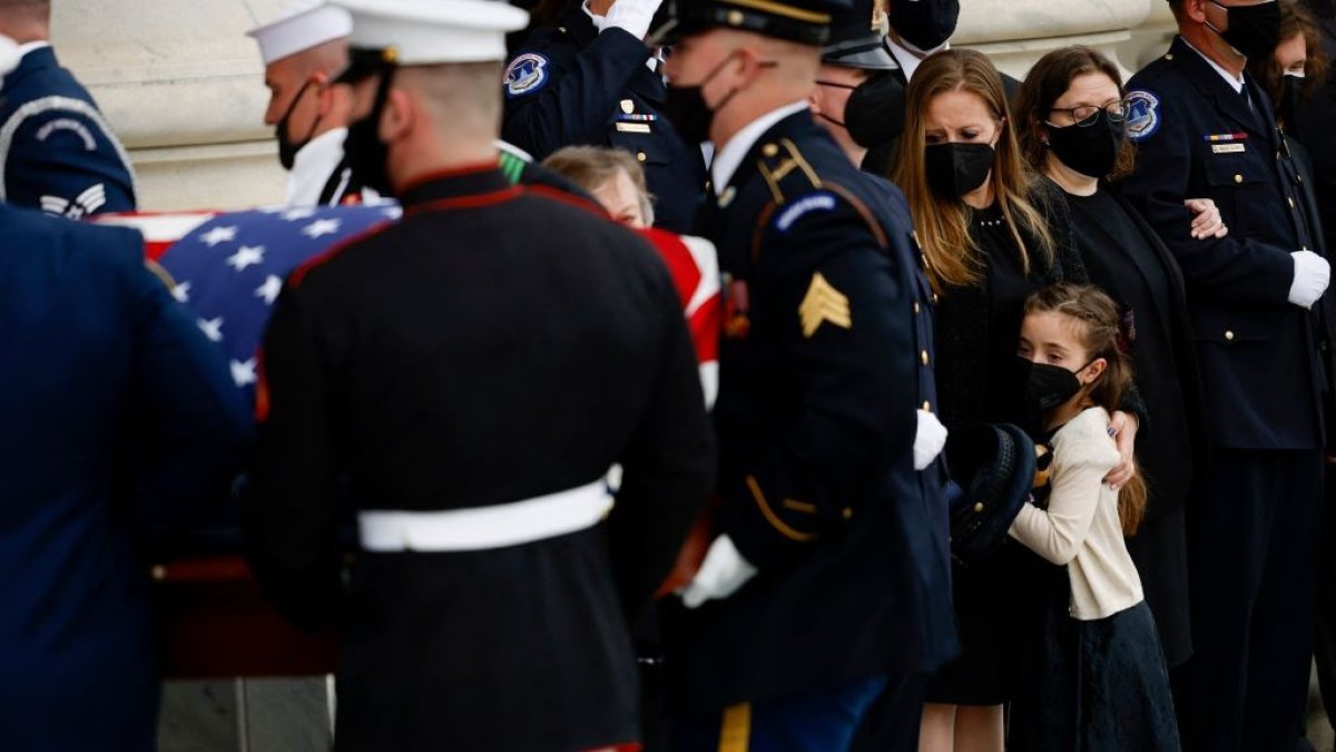 ‘American Hero’: Slain Capitol Police Officer Lies in Honor – NBC New York