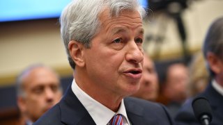 JP Morgan Chase & Co. Chairman & Chief Executive Officer Jamie Dimon testifies before the House Financial Services Committee on accountability for megabanks in the Rayburn House Office Building on Capitol Hill in Washington, DC on April 10, 2019.