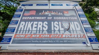 Rikers Island sign