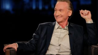 In this file photo, talk show host Bill Maher appears on "Jimmy Kimmel Live!"