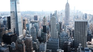 Office buildings in midtown manhattan