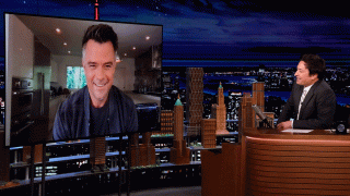 Josh Duhamel appears virtually on "The Tonight Show Starring Jimmy Fallon" on May 5, 2021.