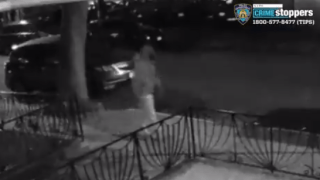 Ali Alaheri, seen here in surveillance video, has been charged for allegedly setting fire to a yeshiva and synagogue in Brooklyn.