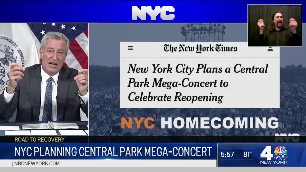 NYC Planning Central Park Mega Concert NBC New York