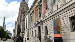 An exterior view of the New-York Historical Society museum and library.
