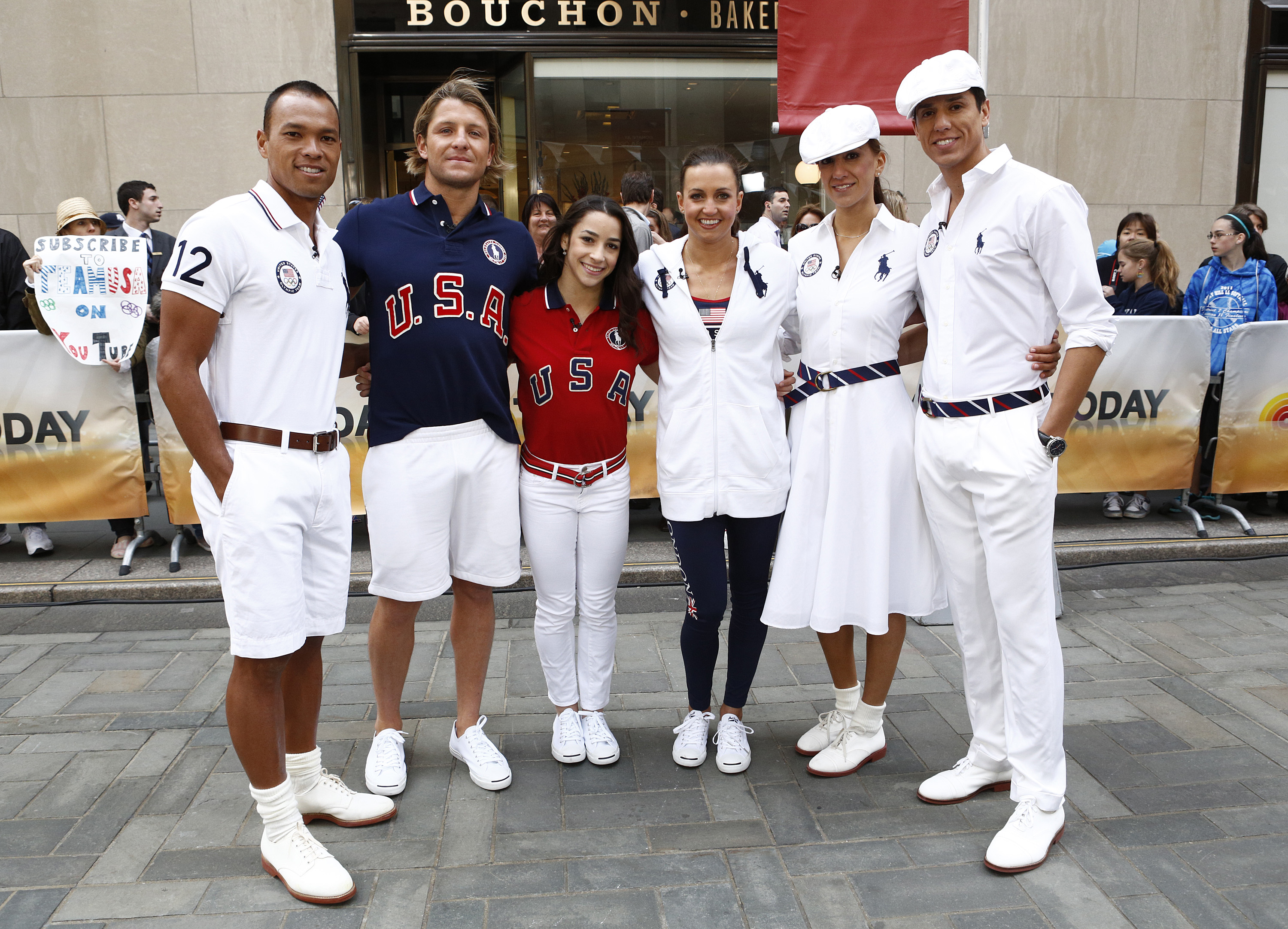 a contagem regressiva de 100 dias para os Jogos Olímpicos de Londres de 2012 no programa Today da NBC News.