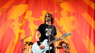 Dave Grohl of Foo Fighters performs onstage
