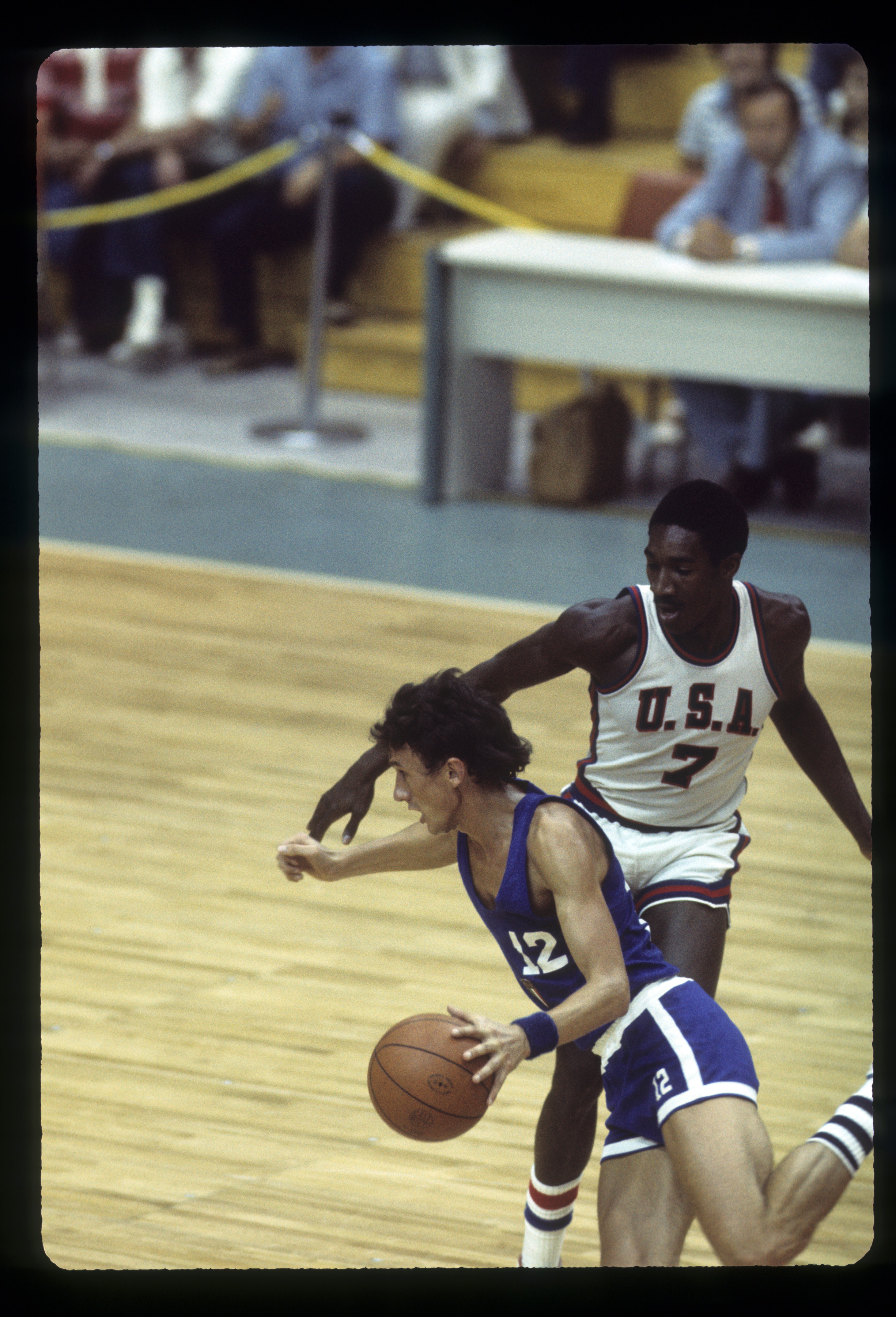 Basket för män under Olympiska sommarspelen den 18 juli 1976. br