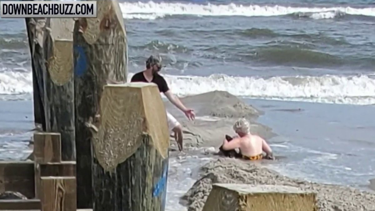 Good Samaritan Saves Woman Trapped in Sinking Sand at Jersey Shore ...