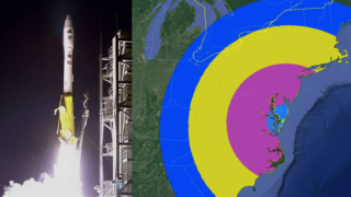 NASA's morning rocket launch out of Virginia will be visible across much of the East Coast.