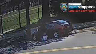 Surveillance video captured the moment a 73-year-old was pulled out from her car on June 5.