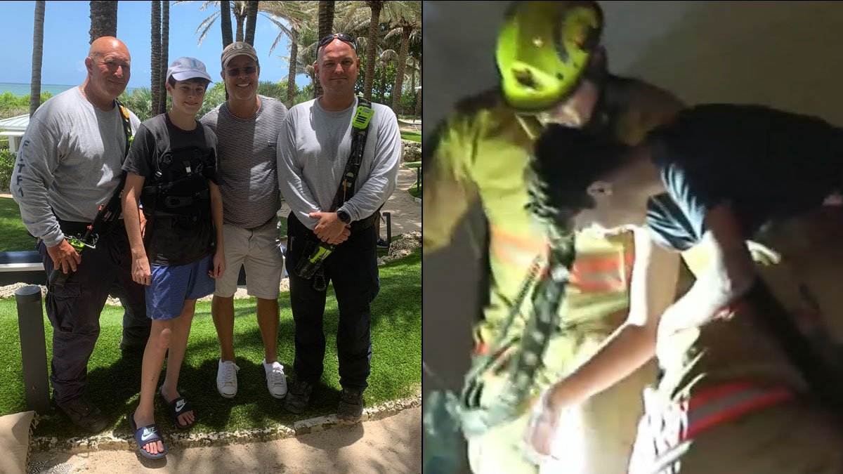Teen Pulled From Surfside Collapse Rubble Reunited With Rescue Workers - Vimarsana News