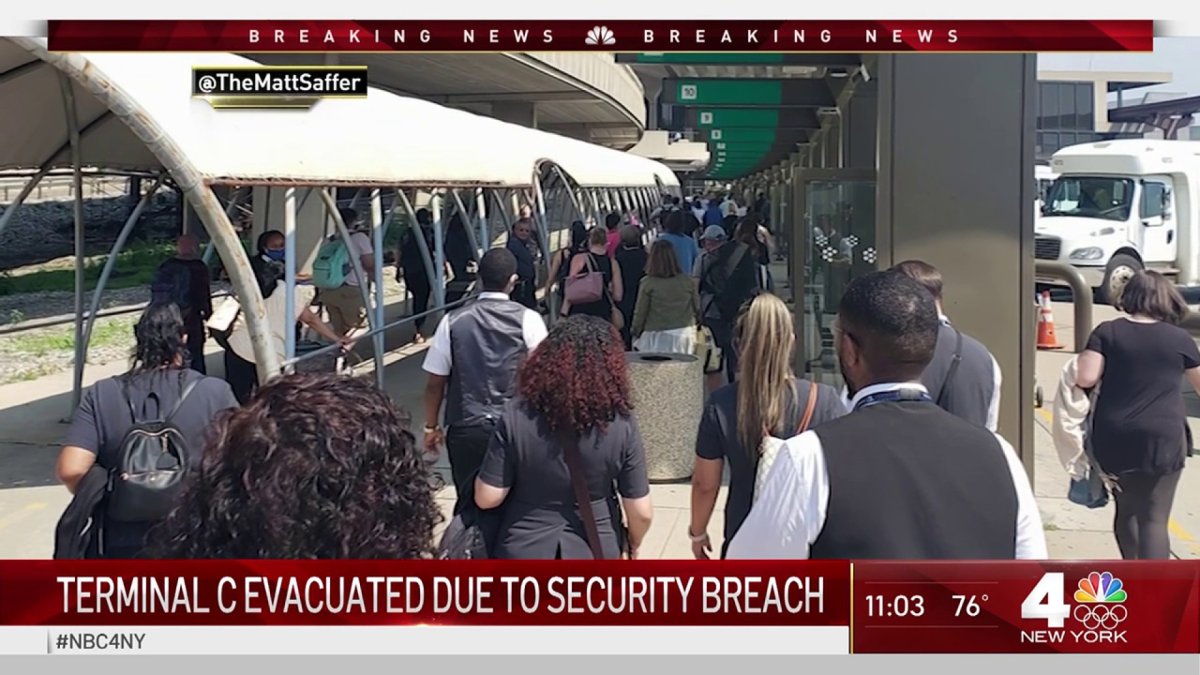 Newark Airport Terminal Evacuated After Security Breach NBC New York