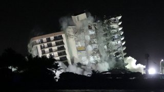 Champlain Towers South condo building controlled demolition