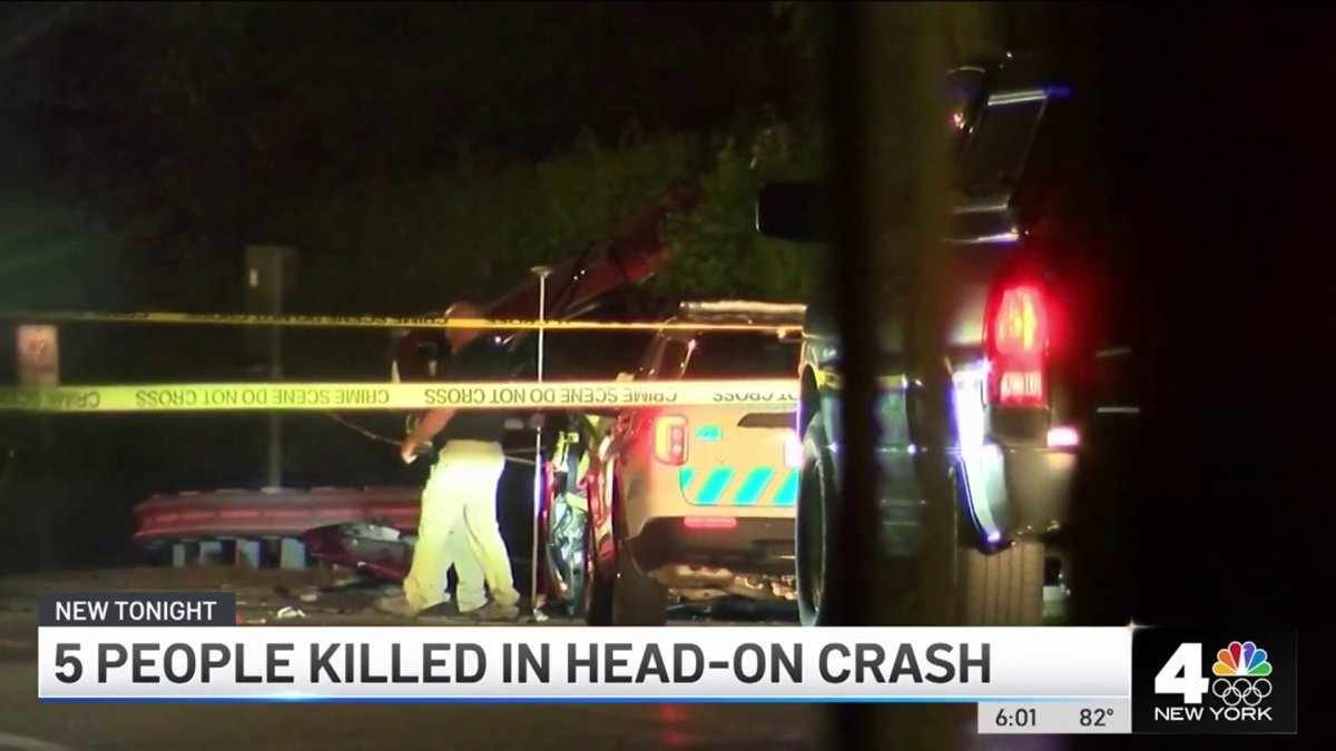Long Island Head-On Crash Leaves 5 Dead, 1 Hospitalized – NBC New York
