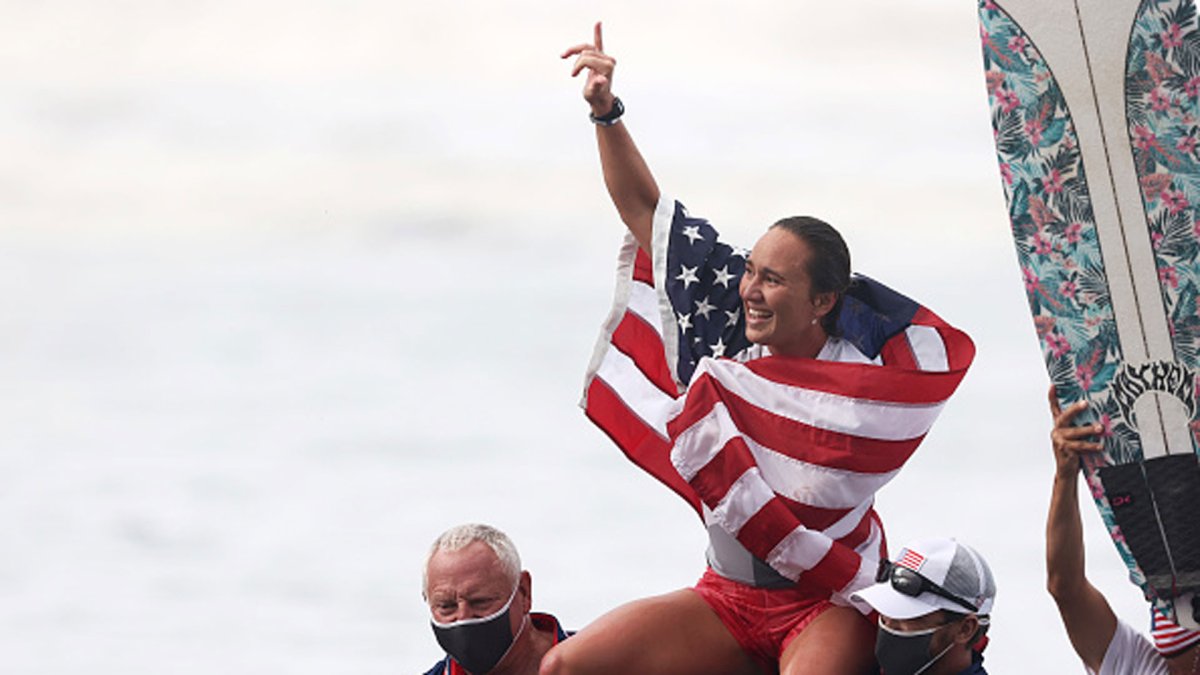 USA’s Carissa Moore wins first women’s surfing shortboard gold medal NBC New York