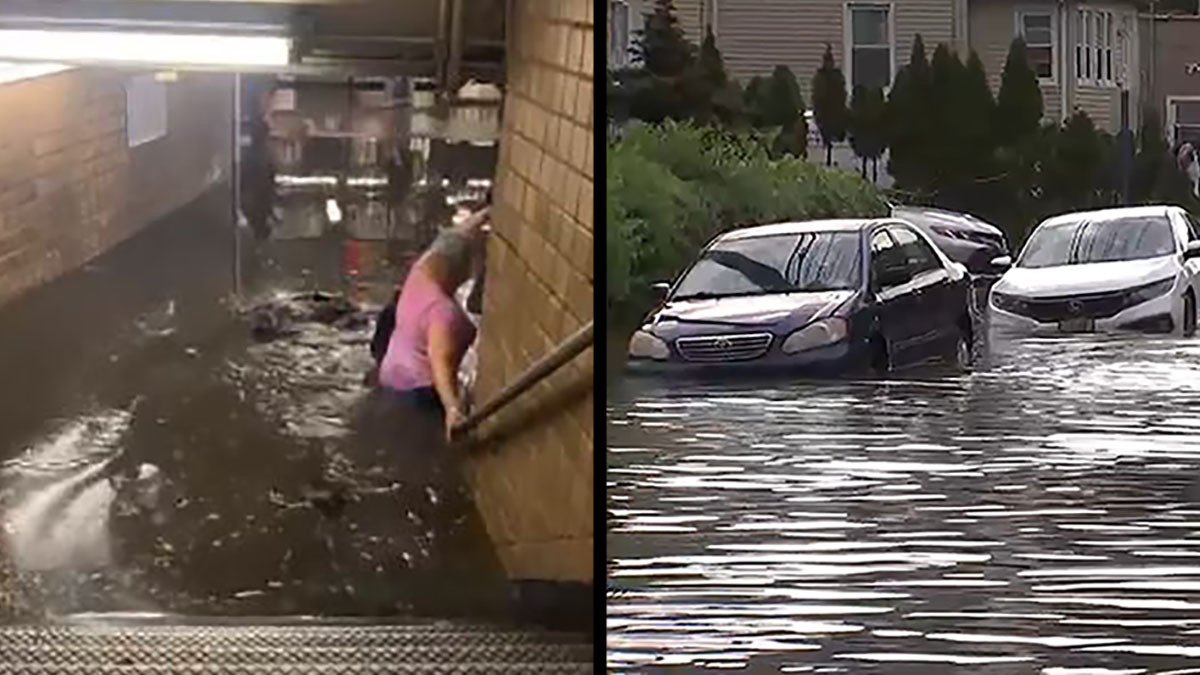 WATCH NYC Subway Station Floods as Downpours Wreak Havoc on TriState