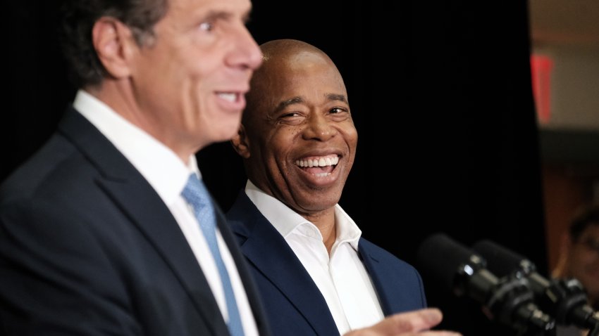 Eric Adams and Gov. Cuomo