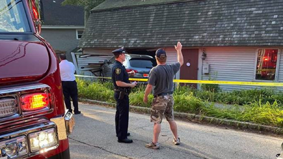 Car Crashes Into Historic Hingham House; Driver Blames Squirrel NBC