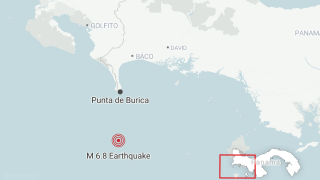 Panama Earthquake Locator Map