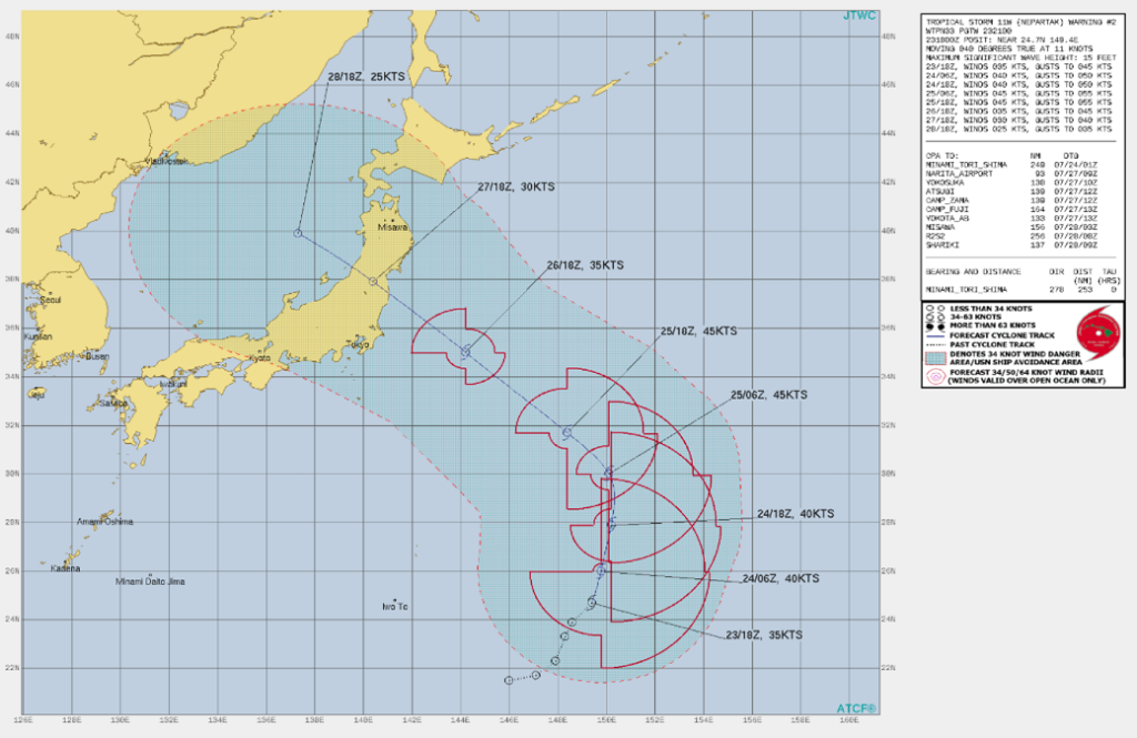 tropical storm map