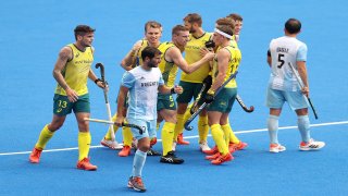 Australia is the first men's field hockey team to clinch a knockout round berth