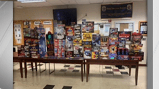 Fireworks confiscated by police in New York City totaled $54,000.
