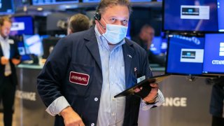 Traders on the floor of the New York Stock Exchange