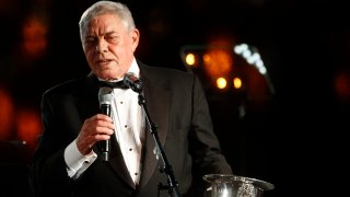 Tom T. Hall accepts the Icon Award at the 60th Annual BMI Country Awards on Tuesday Oct. 30, 2012, in Nashville, Tenn.