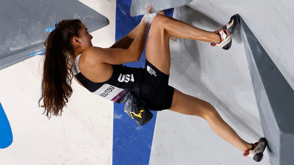 USA’s Brooke Raboutou Through to Sport Climbing Olympic Final NBC New