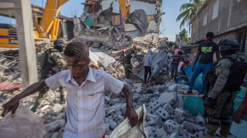 Rescue Teams Search for Survivors of Haiti Earthquake