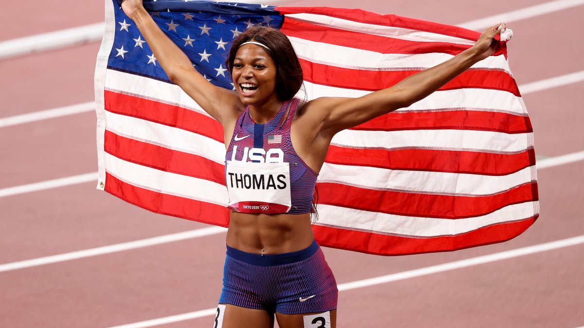 Us Track Star Gabby Thomas Reacts To Fans Comparing Her To Wonder Woman Nbc New York Us Track Star Gabby Thomas Reacts To Fans Comparing Her To Wonder Woman Nbc New York