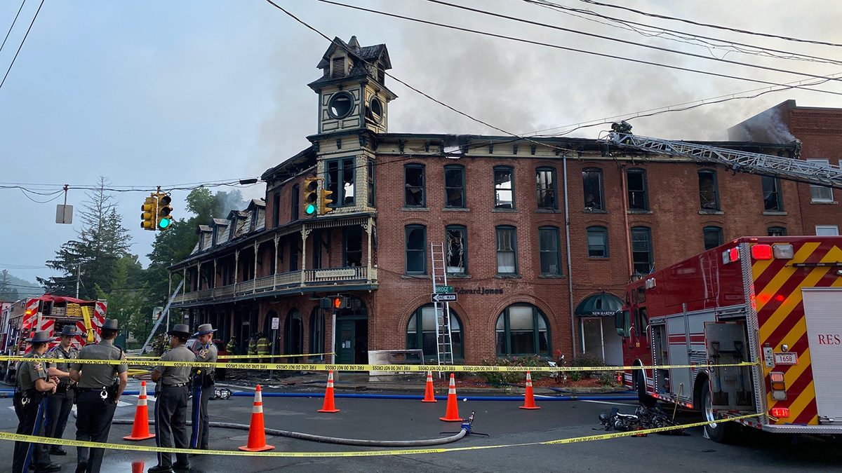 Heavy Fire Severely Damages Historic ‘New Hartford House’ in Center of