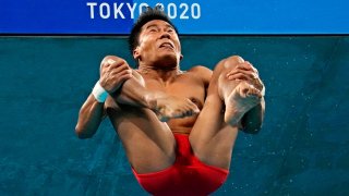 U.S. 10m platform diver Jordan Windle is the first-ever Cambodian-born diver in Olympic history.