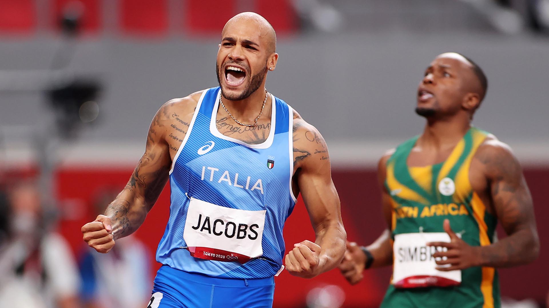Italy's Jacobs Stuns, Captures 100m Gold; USA's Kerley ...