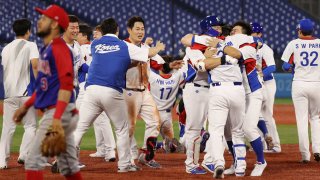 South Korea celebrates baseball win