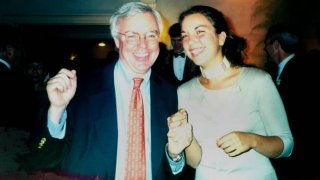 Chloe Wohlforth, pictured with her father Martin, who died in the terrorist attacks on the World Trade Center on Sept. 11, 2001, said she still feels his presence in her life today.