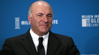 Kevin O’Leary participates in a panel discussion during the Milken Institute Global Conference at The Beverly Hilton Hotel on April 29, 2019 in Beverly Hills, California.