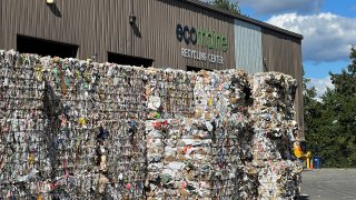 A recycling center in South Portland, Maine.