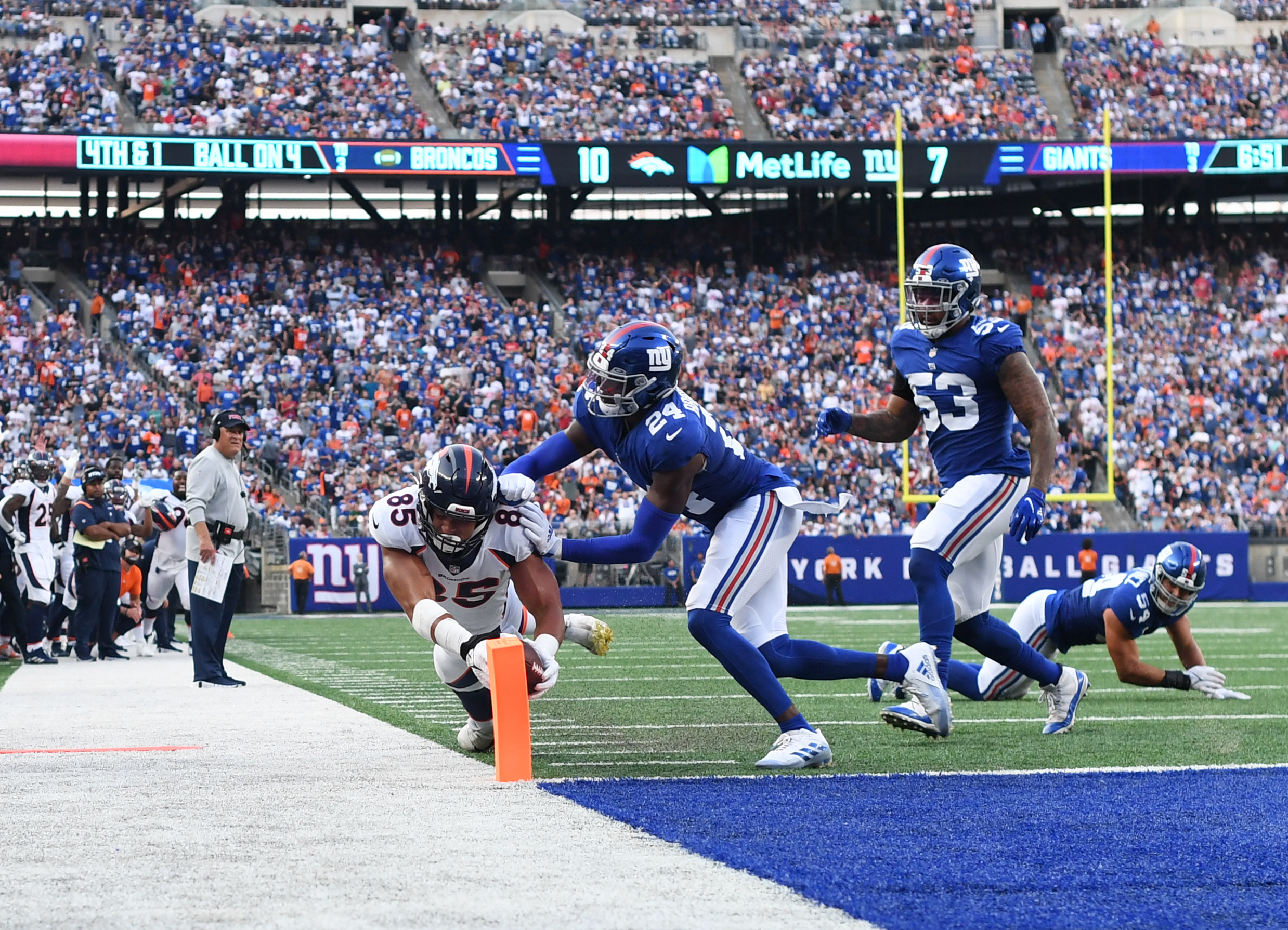 Giants Vaunted D Falters, Fails to Get Off Field Vs. Broncos – NBC New York