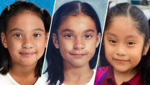 L to R: Two aged progressed photos of what Dulce María Alavez may look like today and a photo of the girl before her disappearance.