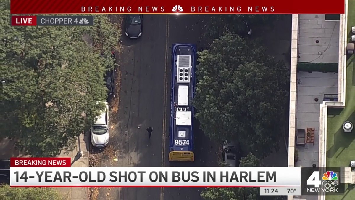 14-Year-Old Shot Getting on Bus in Harlem – NBC New York