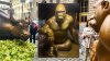 7-Foot Harambe Statue Stares Down Wall Street's Charging Bull, Which Is Now Covered in Bananas