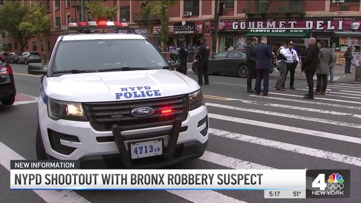 NYPD Engage in Shootout With Bronx Robbery Suspect – NBC New York