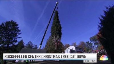 Holiday Cheer Is Heading To 30 Rock Rockefeller Center Christmas Tree On Its Way To Nyc Nbc New York