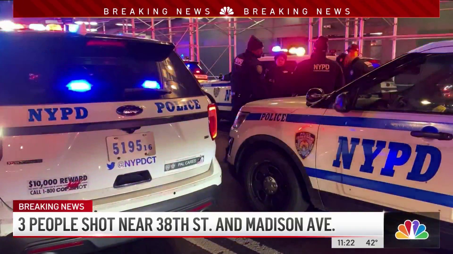3 People Shot Near 38th And Madison Police Nbc New York