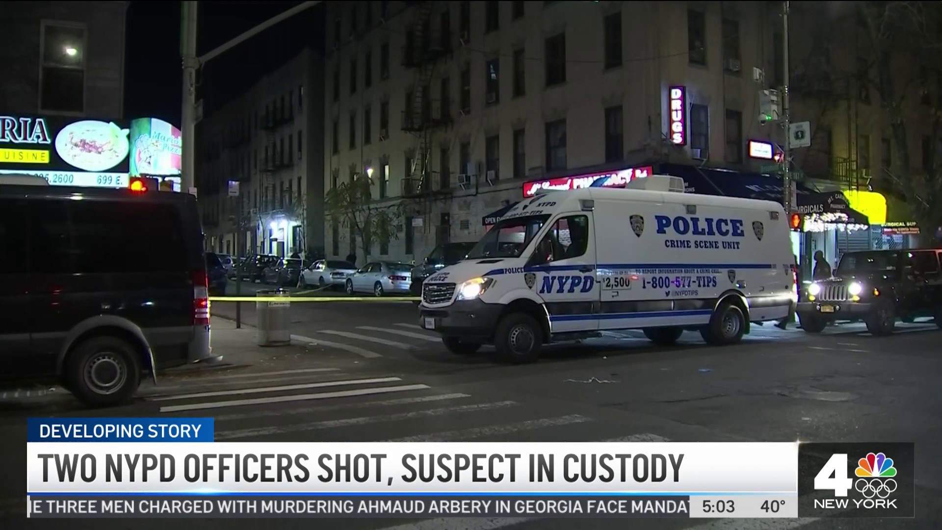 Two NYPD Cops Recovering After Bronx Shooting Wednesday Night – NBC New ...